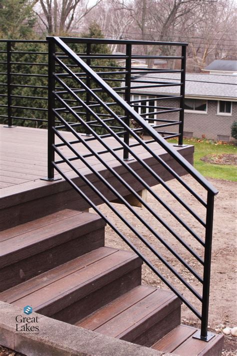 residential metal deck railing fabricators|horizontal metal railing for decks.